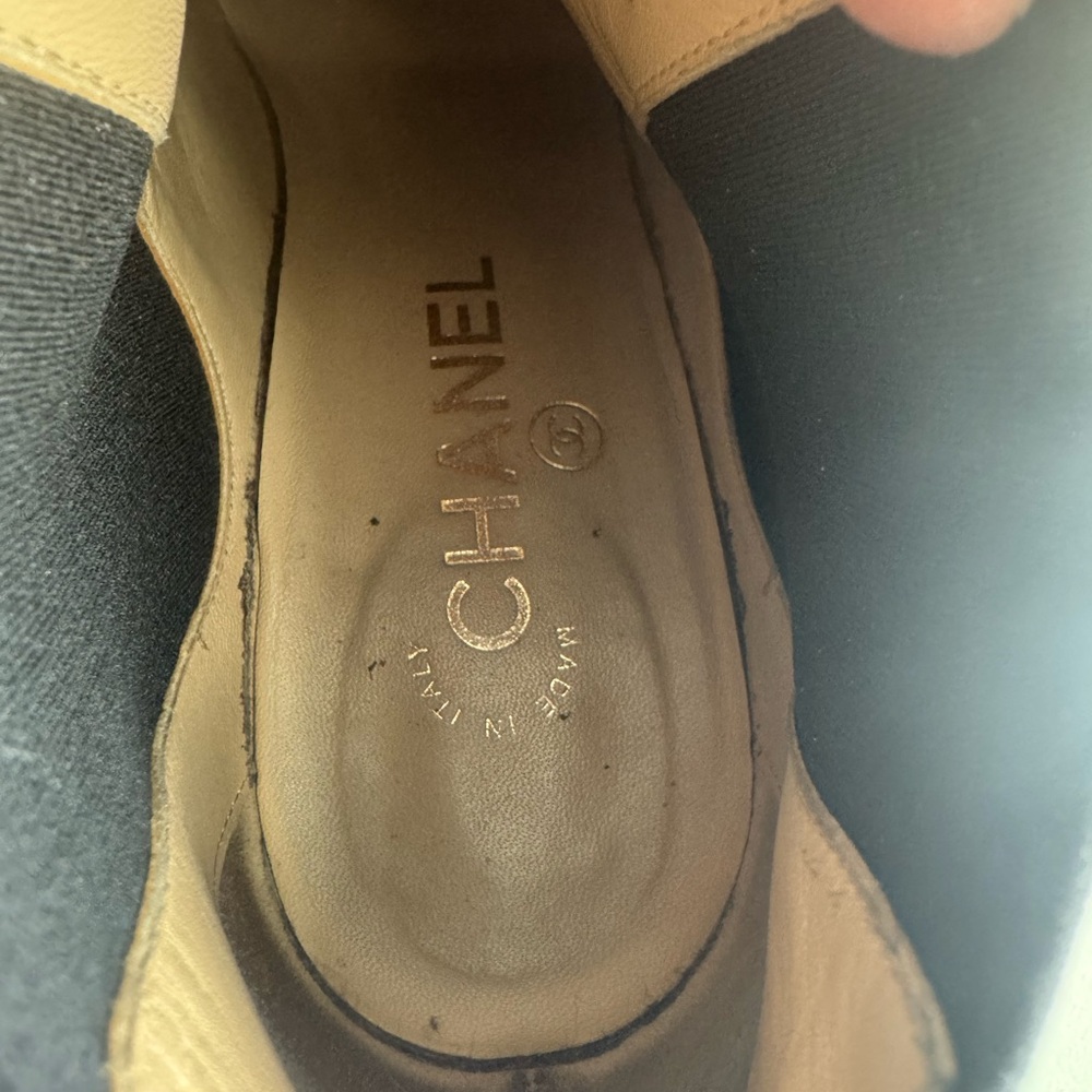 Chanel Black Chelsea Ankle Boots - Picture 10 of 10